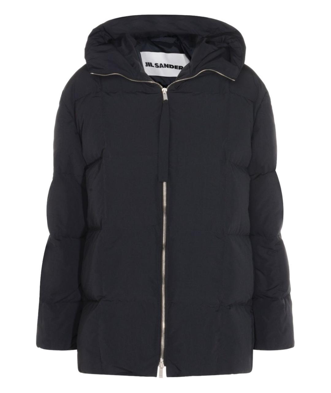 JIL SANDER Черный полиэстеровый пуховик, фото 1