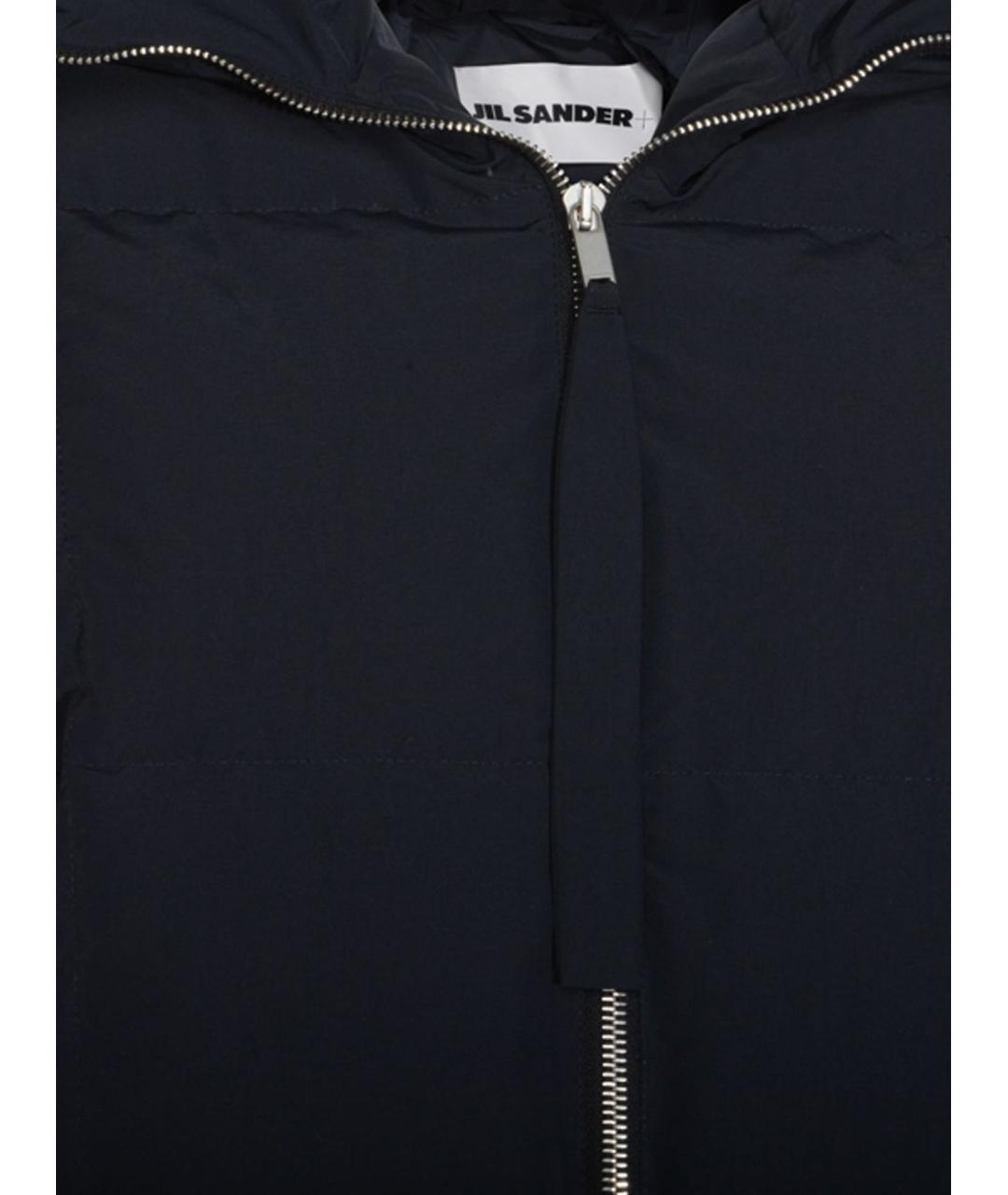 JIL SANDER Черный полиэстеровый пуховик, фото 2