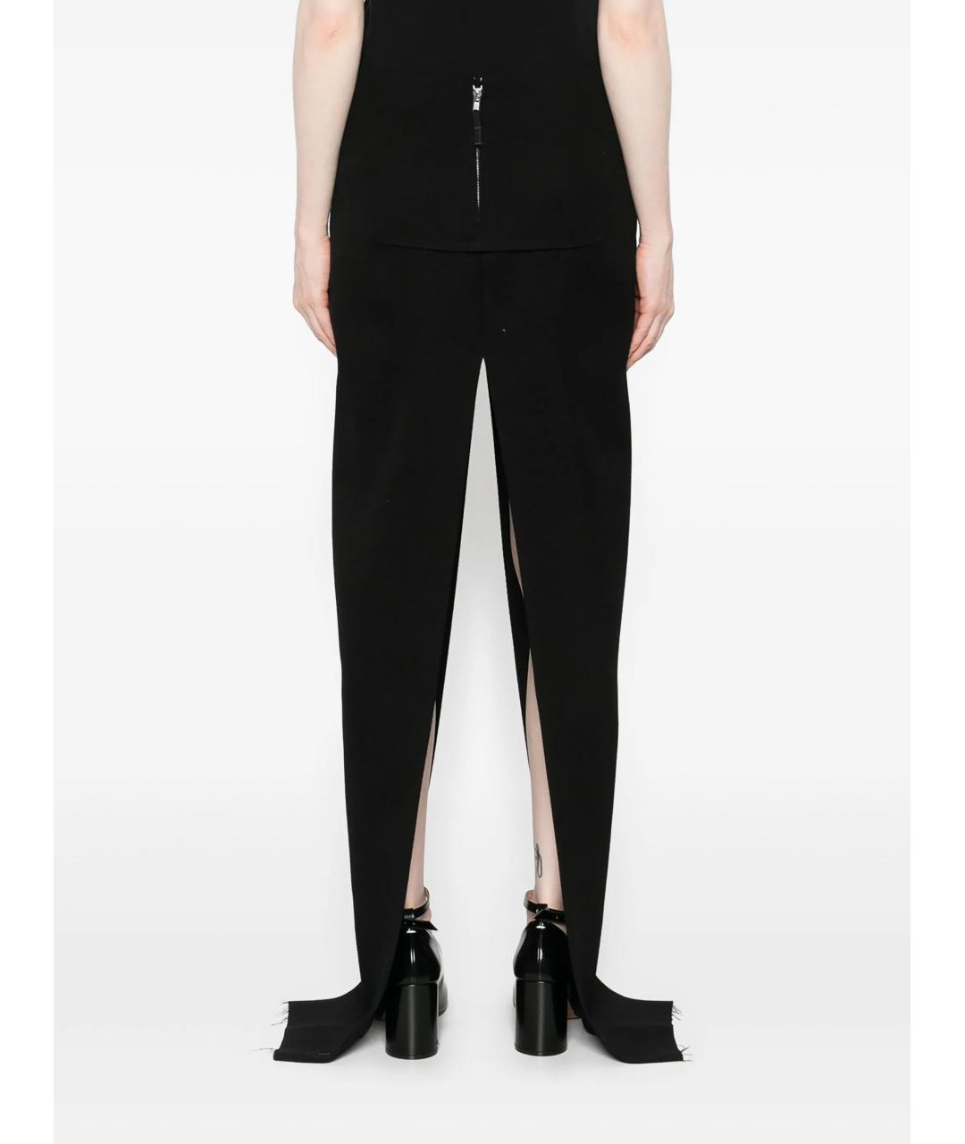 RICK OWENS Черная шерстяная юбка макси, фото 4