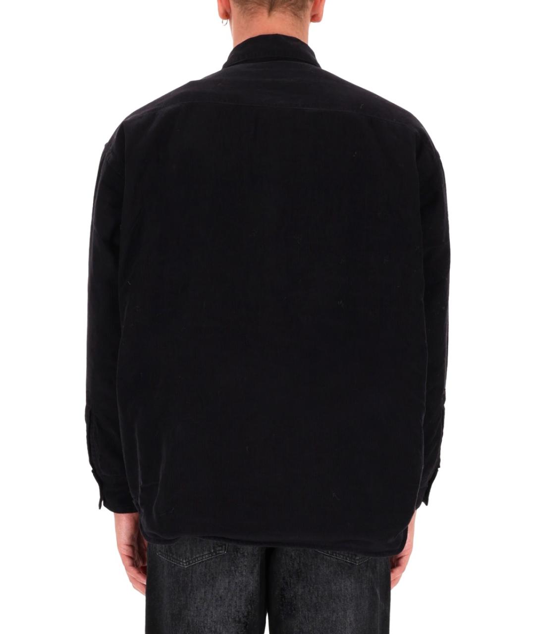 DIESEL Черная хлопковая кэжуал рубашка, фото 4