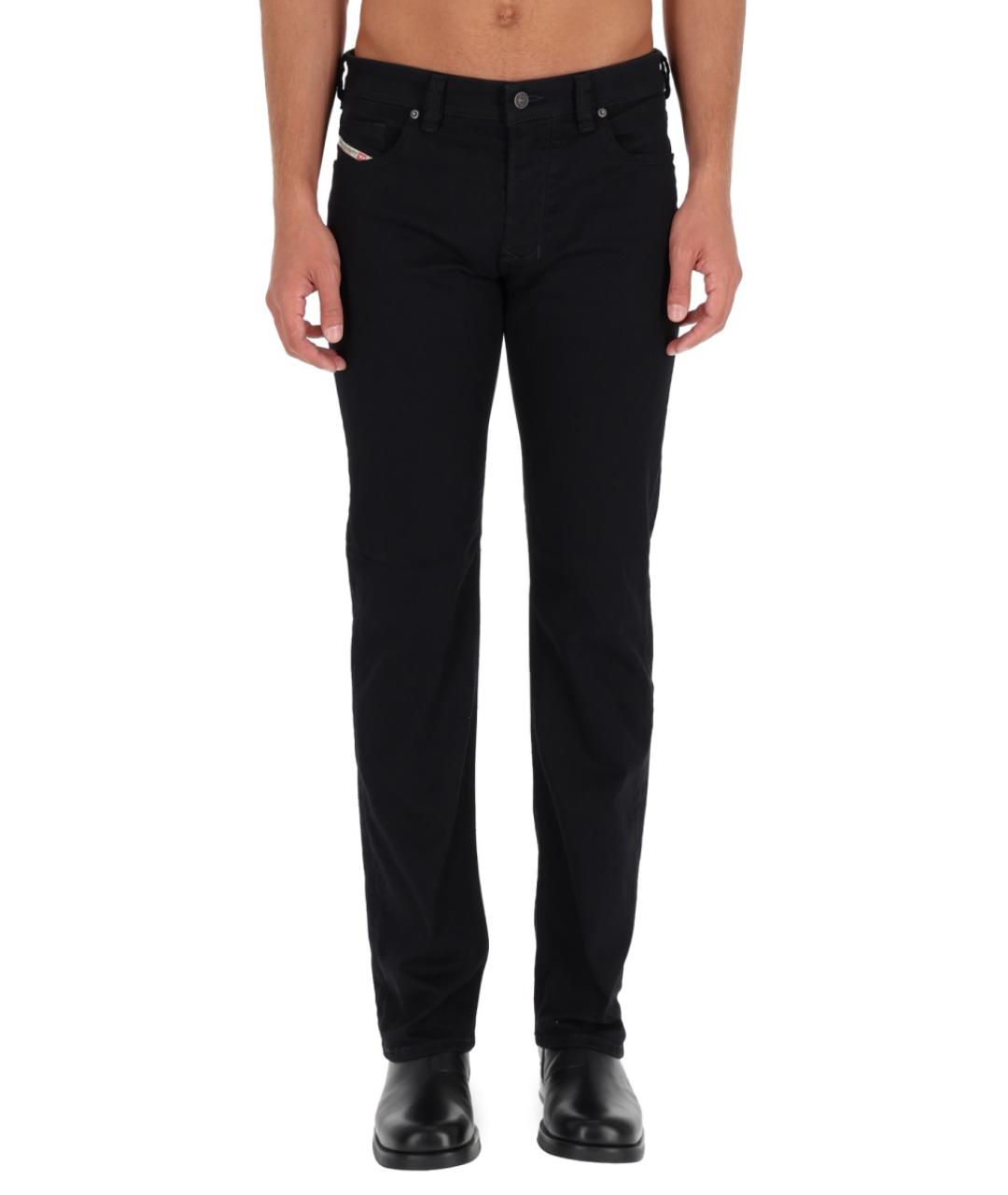 DIESEL Черные хлопковые прямые джинсы, фото 5