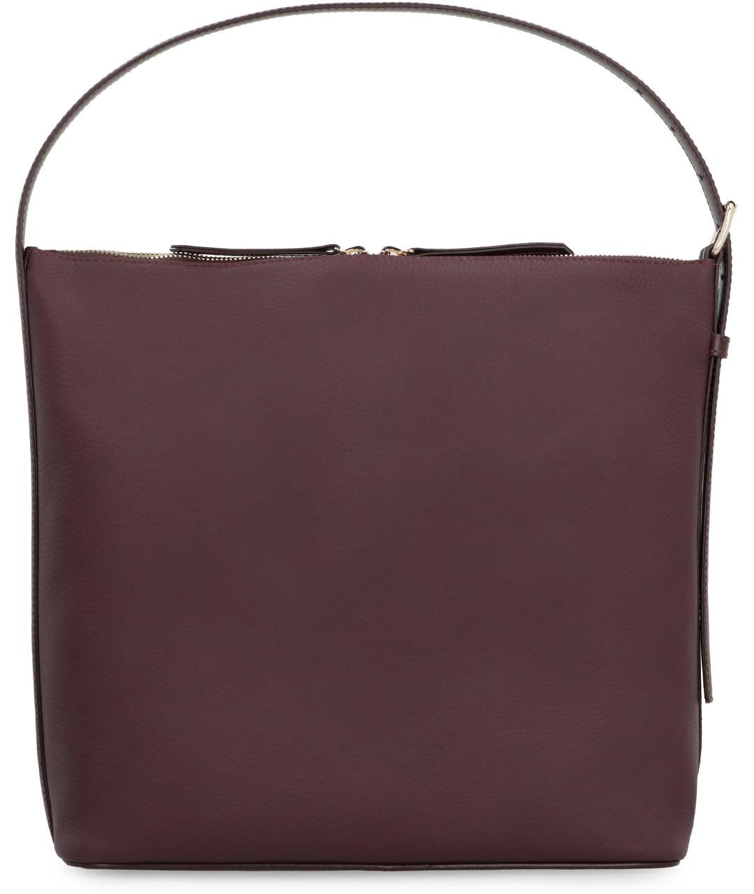 A.P.C. Коричневая кожаная сумка через плечо, фото 4