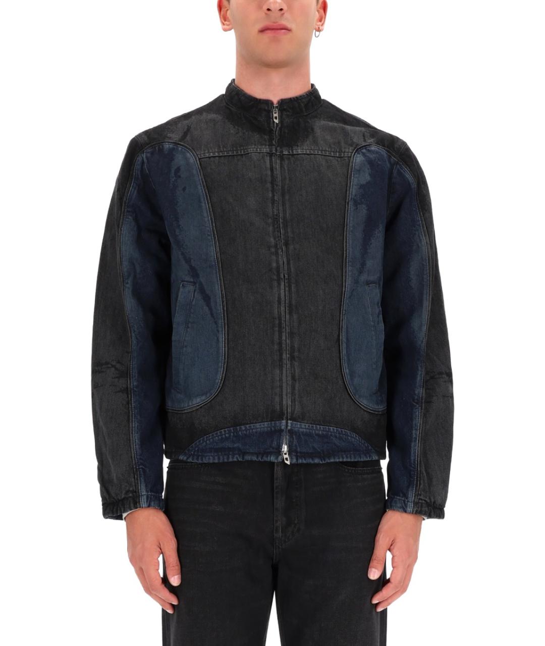 DIESEL Черная хлопковая куртка, фото 2