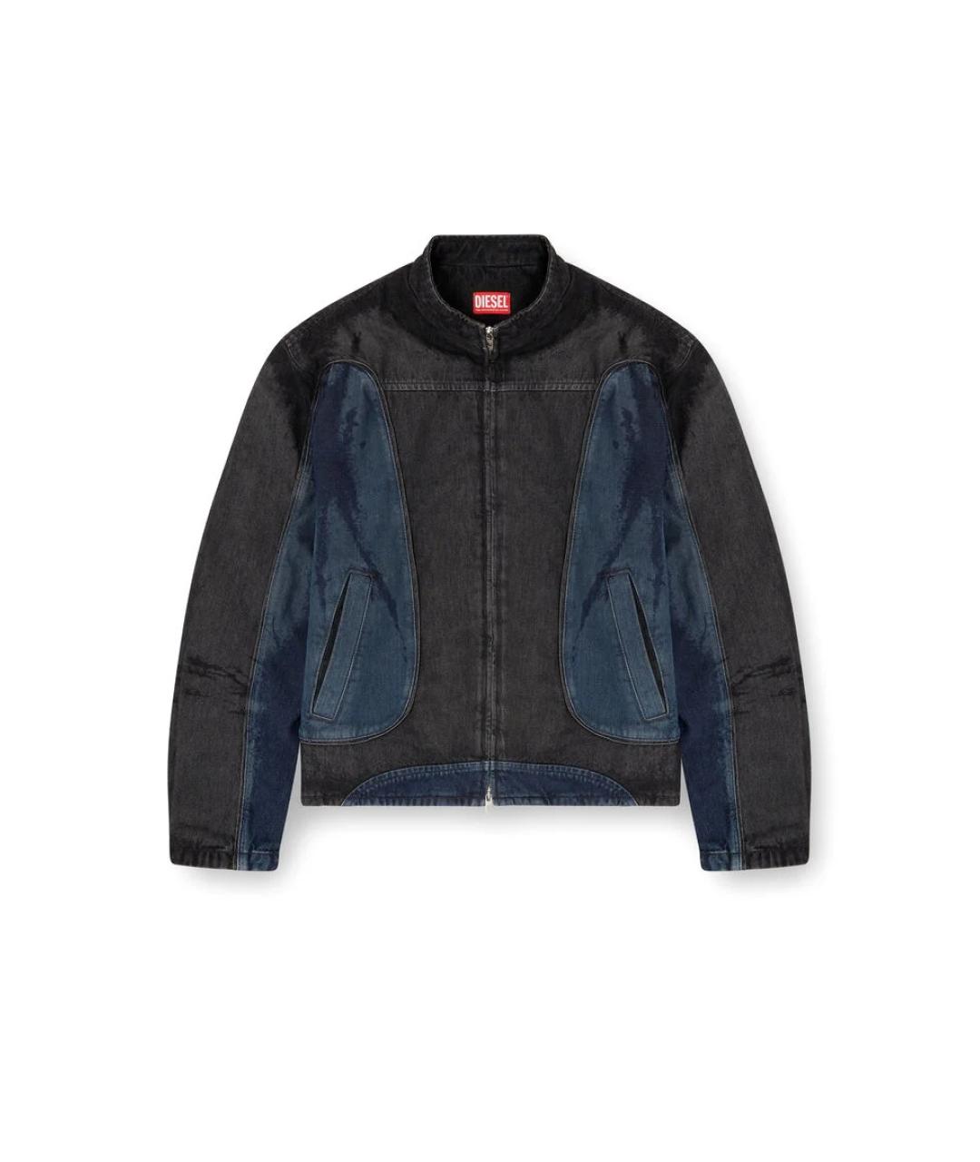 DIESEL Черная хлопковая куртка, фото 1