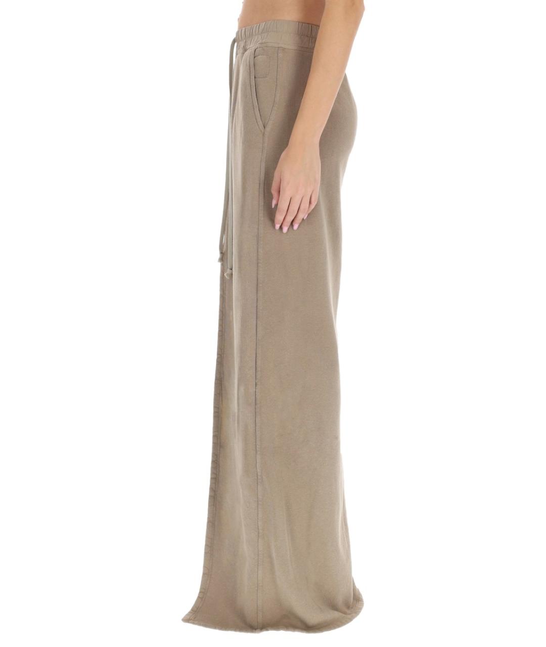 RICK OWENS DRKSHDW Бежевая хлопковая юбка макси, фото 3