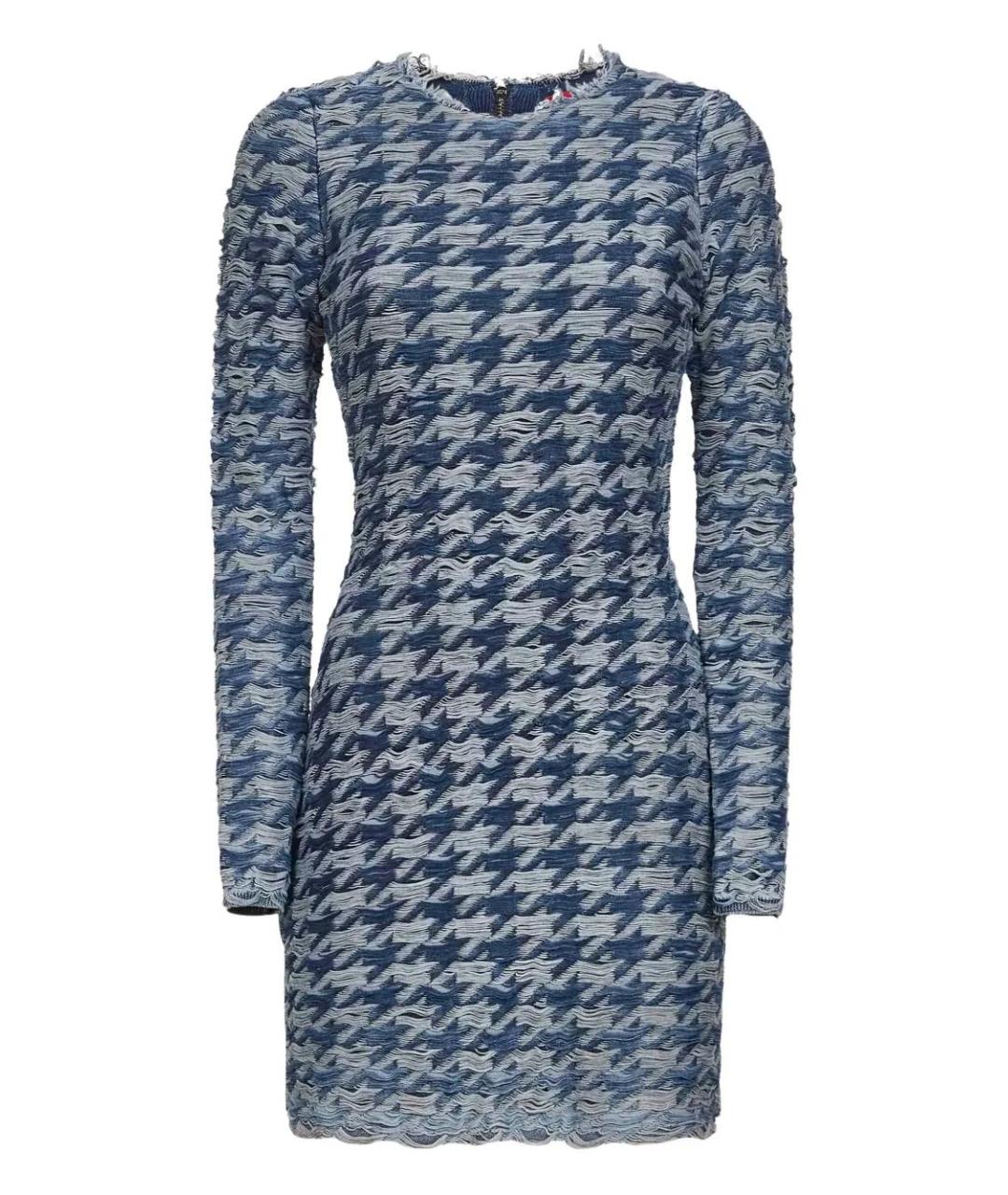 DIESEL Голубое повседневное платье, фото 1