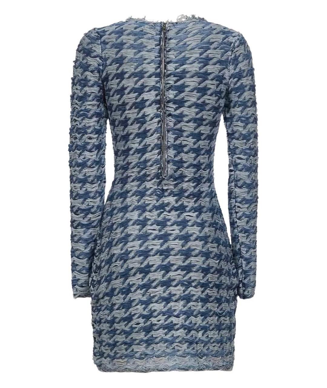 DIESEL Голубое повседневное платье, фото 2