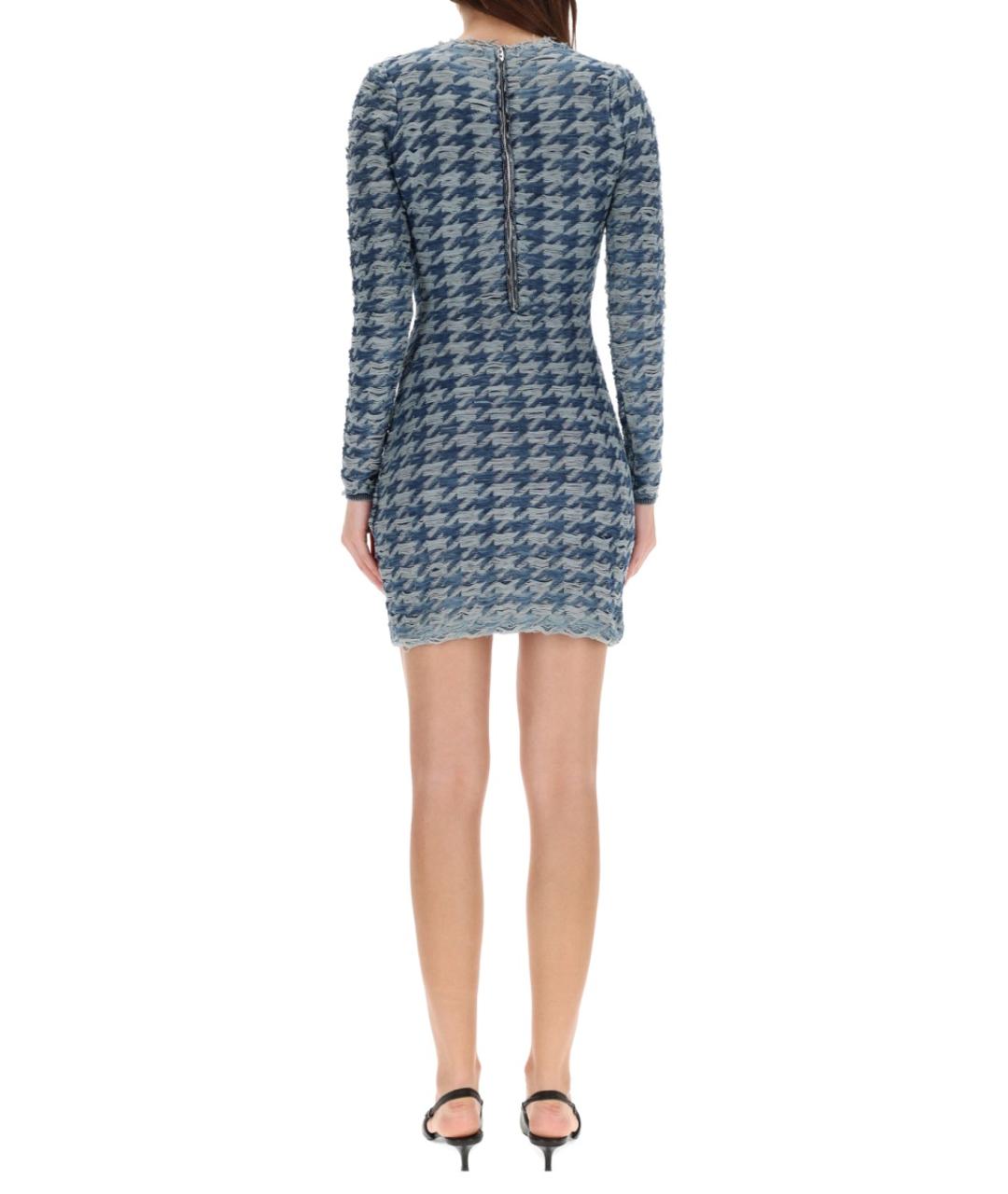 DIESEL Голубое повседневное платье, фото 3