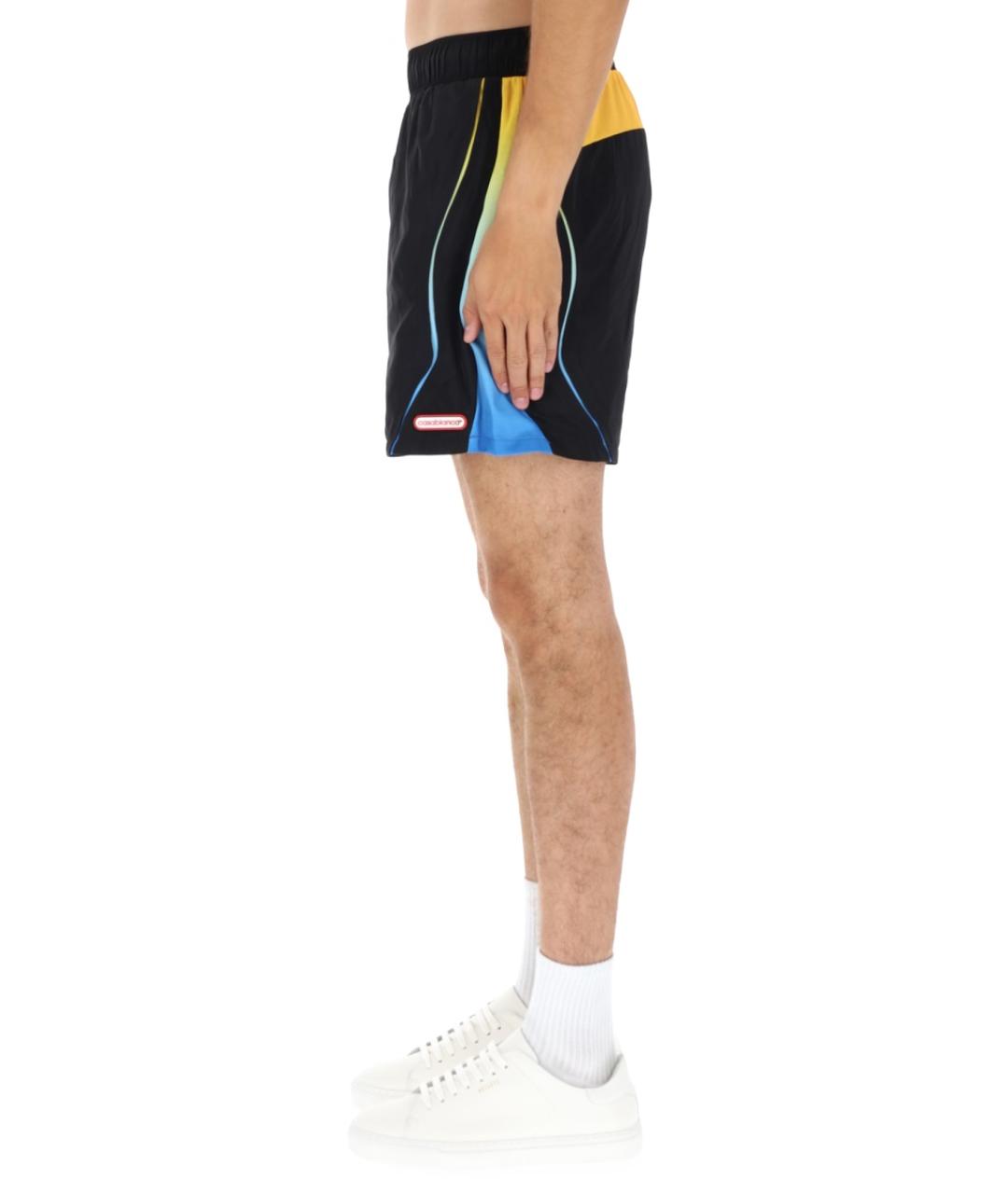 CASABLANCA Черные полиэстеровые шорты, фото 3