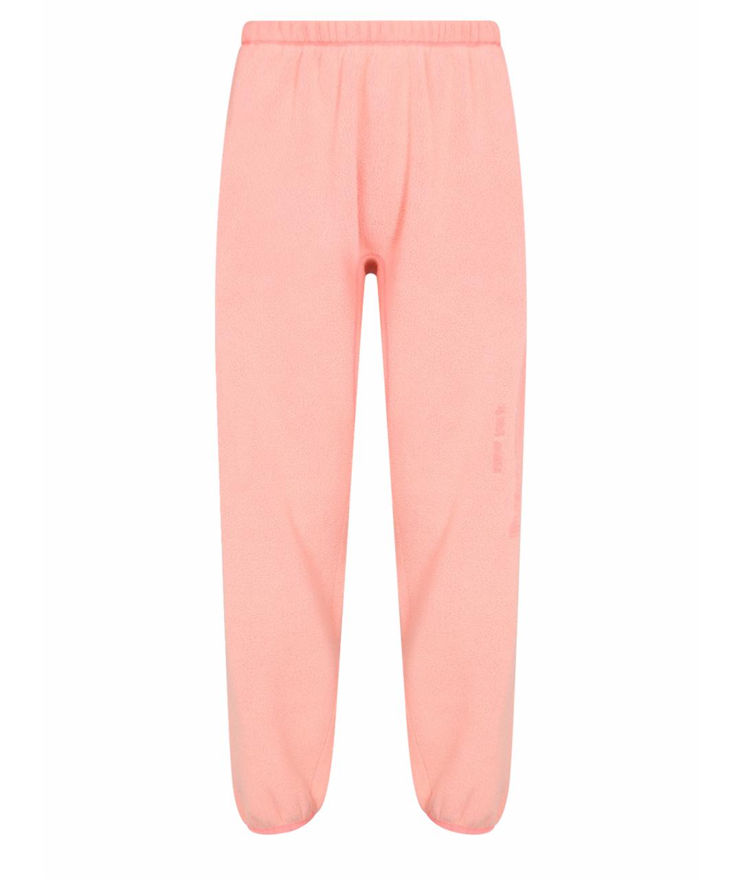 ALEXANDER WANG Розовые хлопковые прямые брюки, фото 1