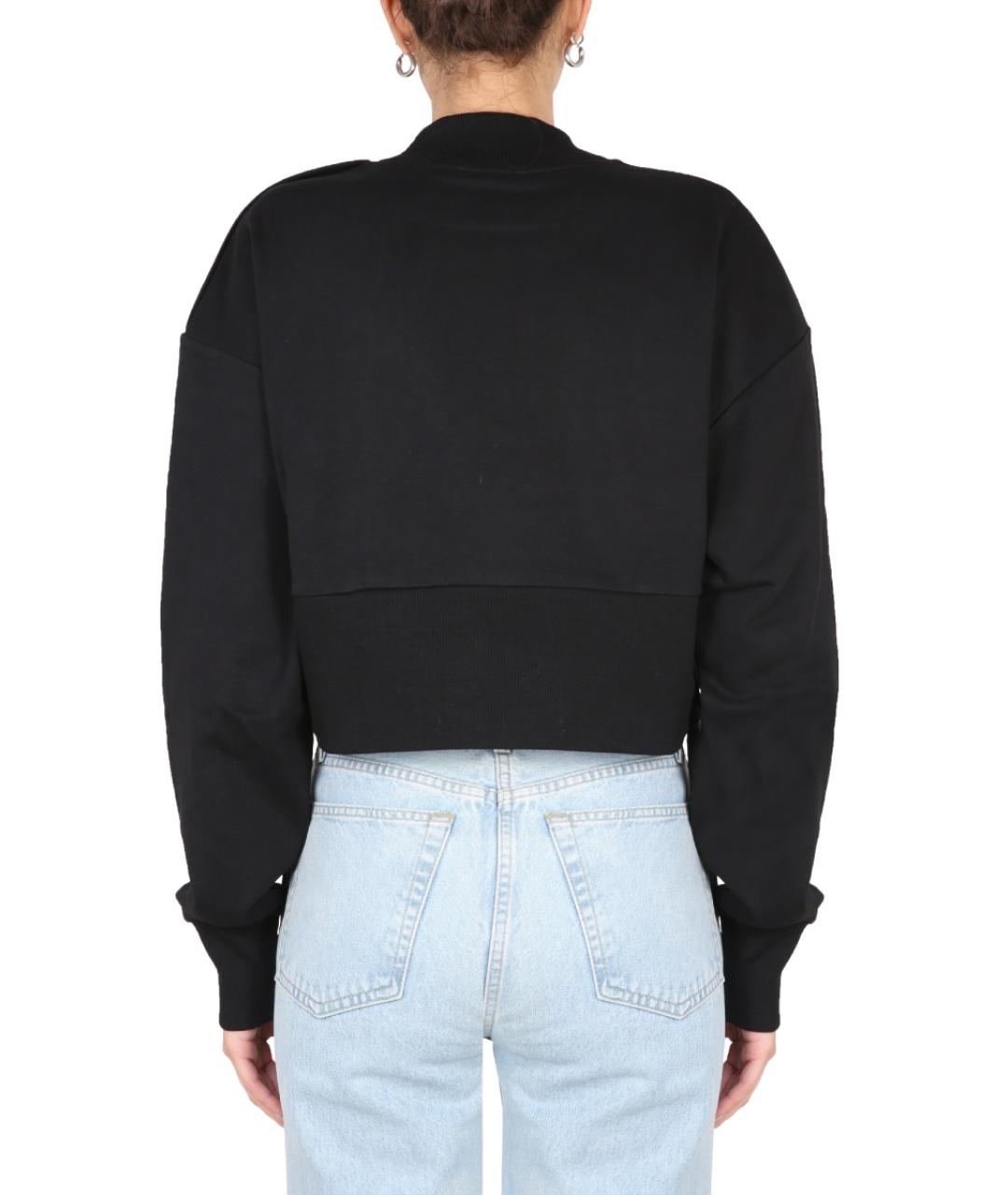 BALMAIN Черный хлопковый джемпер / свитер, фото 3