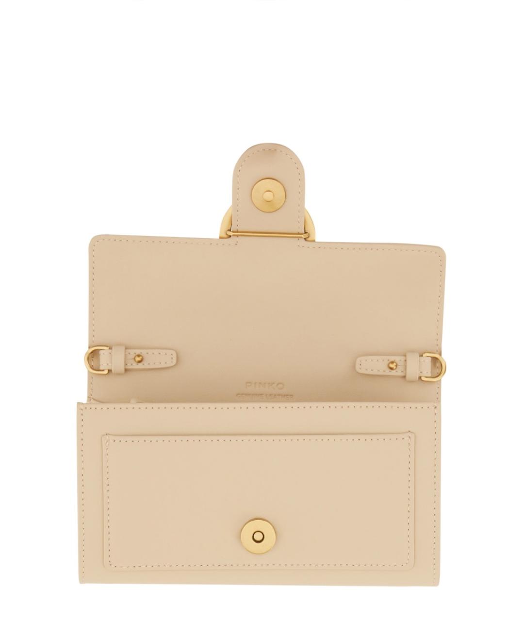 PINKO Розовый кожаный кошелек, фото 3