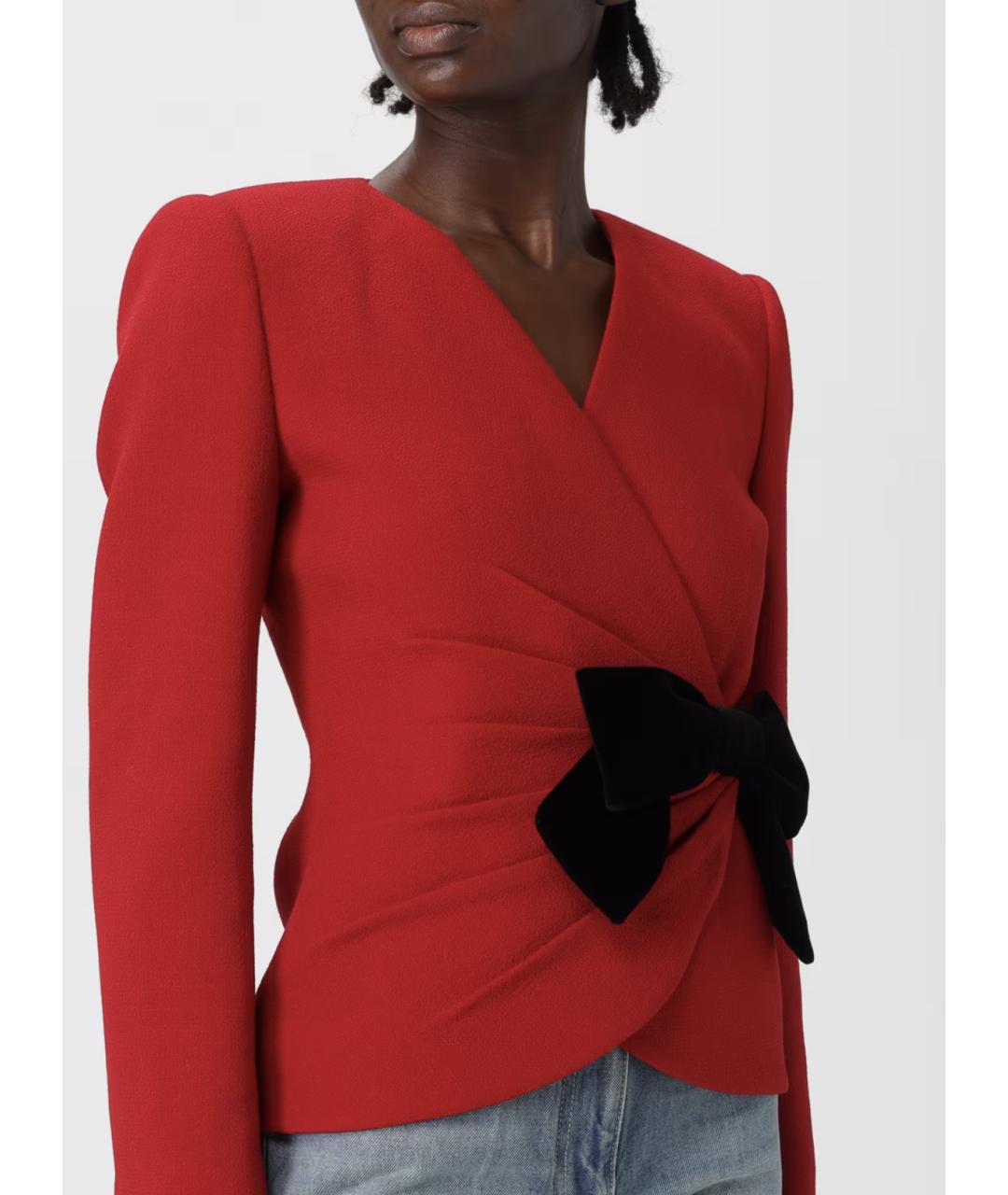VALENTINO Красный шерстяной жакет/пиджак, фото 2