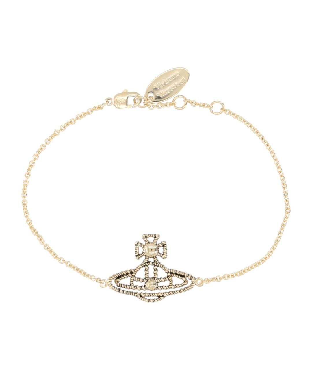 VIVIENNE WESTWOOD Золотой латунный браслет, фото 2