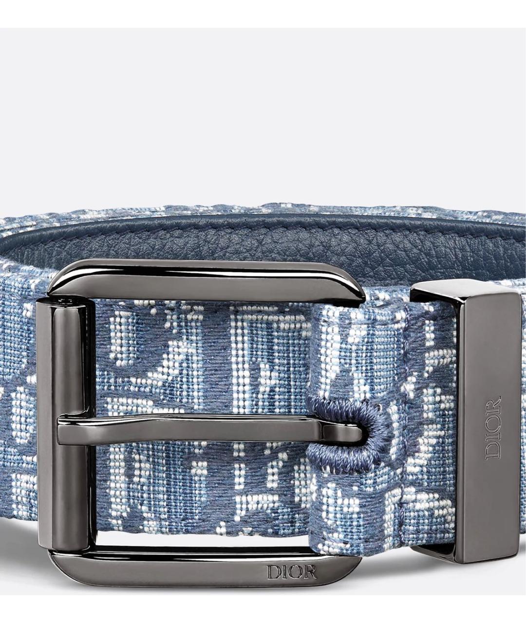 CHRISTIAN DIOR Голубой ремень, фото 3