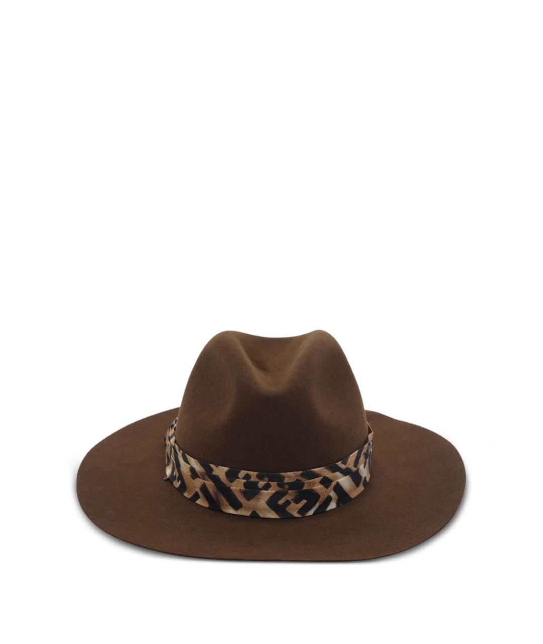 FENDI Коричневая кожаная шляпа, фото 3