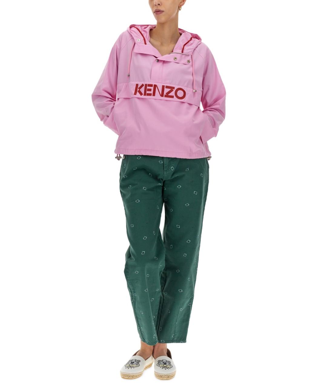 KENZO Розовая полиэстеровая куртка, фото 3