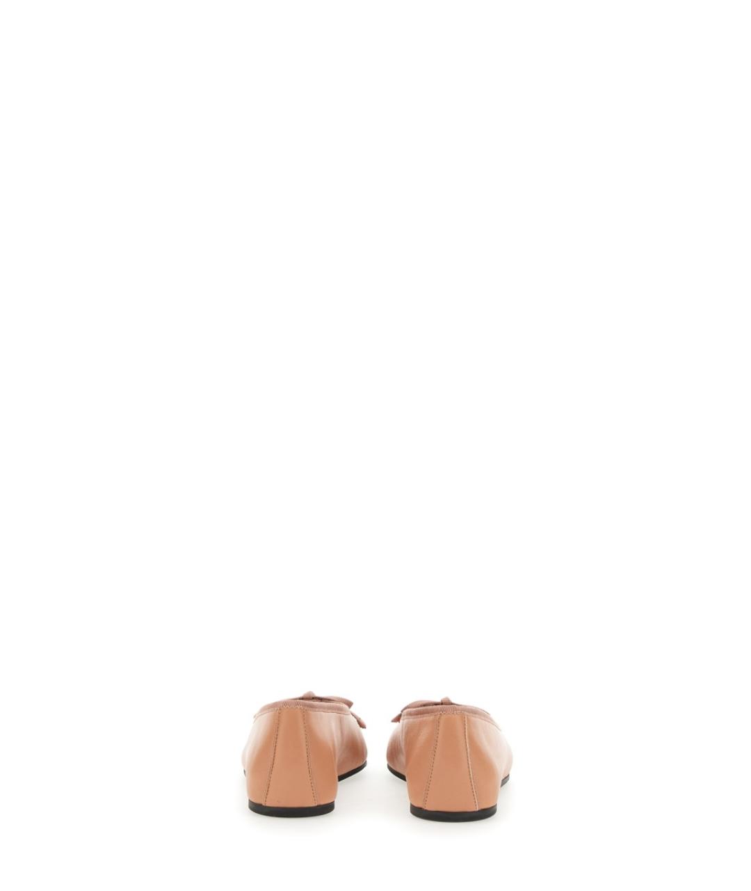 FERRAGAMO Розовые кожаные балетки, фото 3