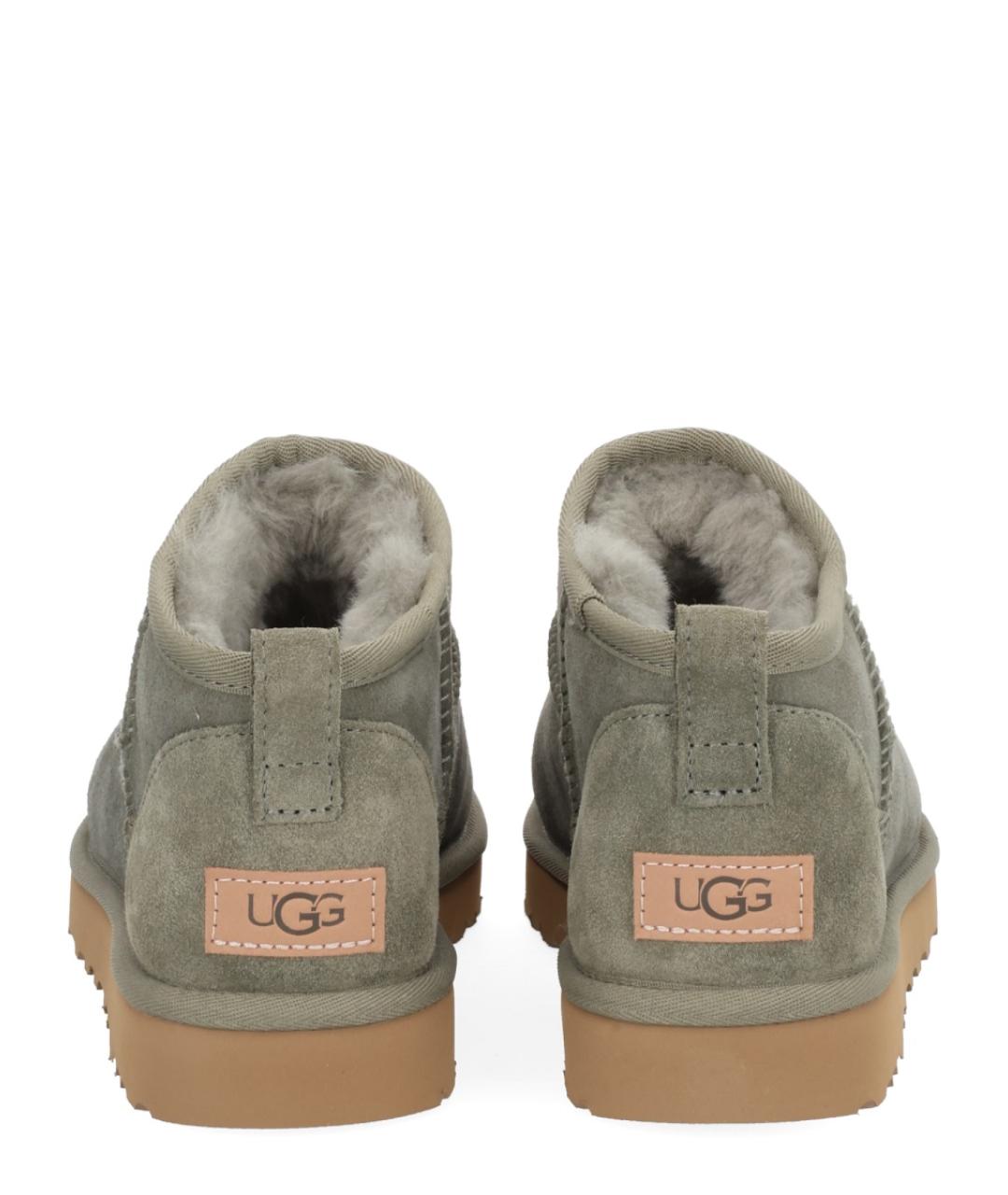 UGG AUSTRALIA Зеленые замшевые ботинки, фото 4