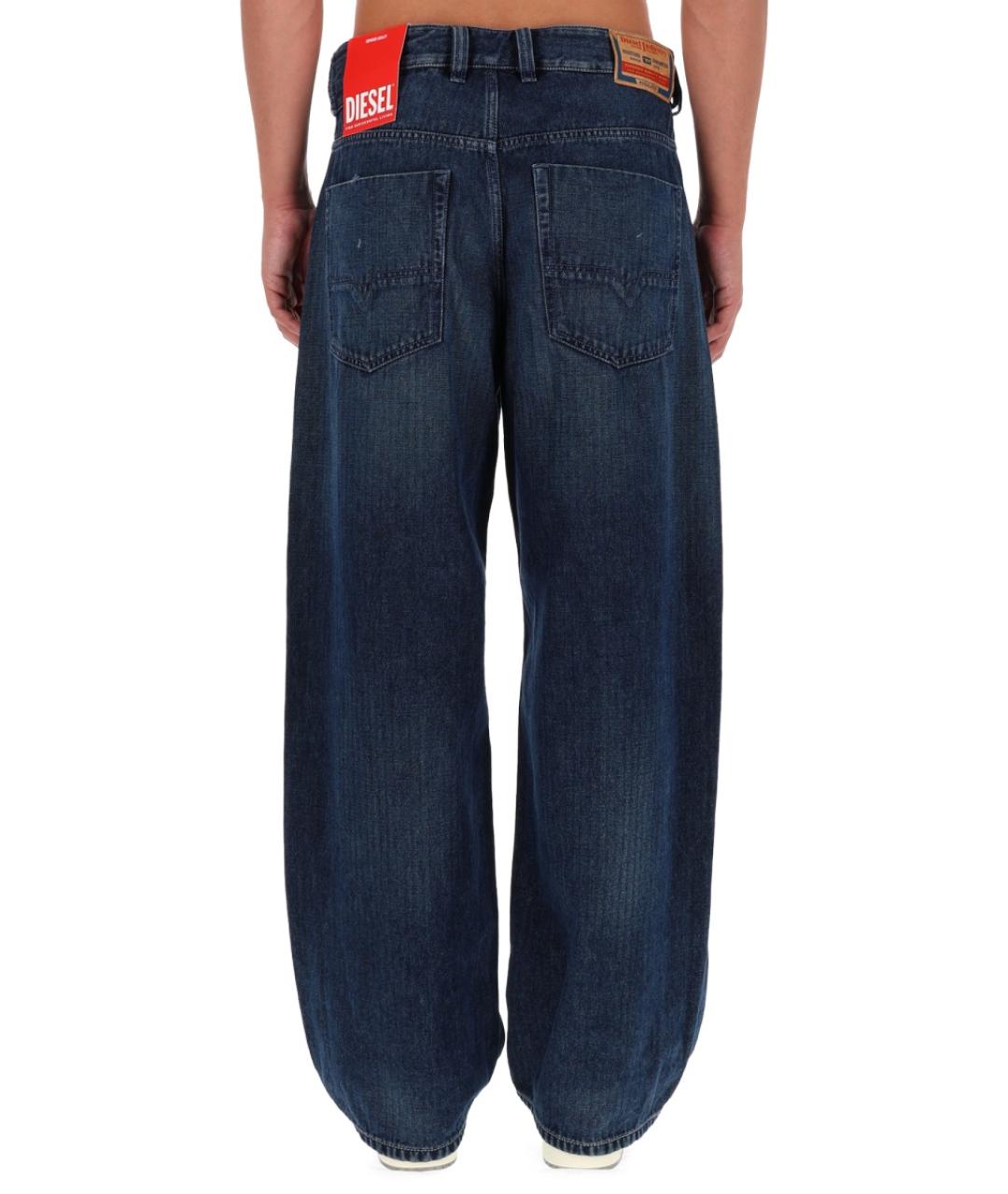 DIESEL Синие хлопковые повседневные брюки, фото 4