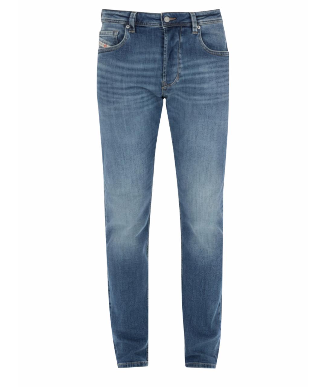 DIESEL Синие хлопковые джинсы скинни, фото 1