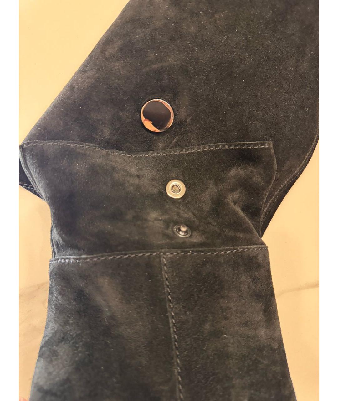 CASADEI Черные замшевые сапоги, фото 8