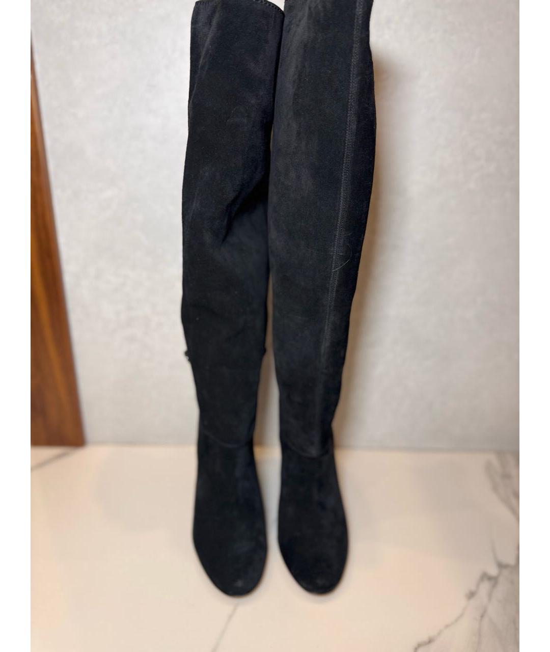 CASADEI Черные замшевые сапоги, фото 2