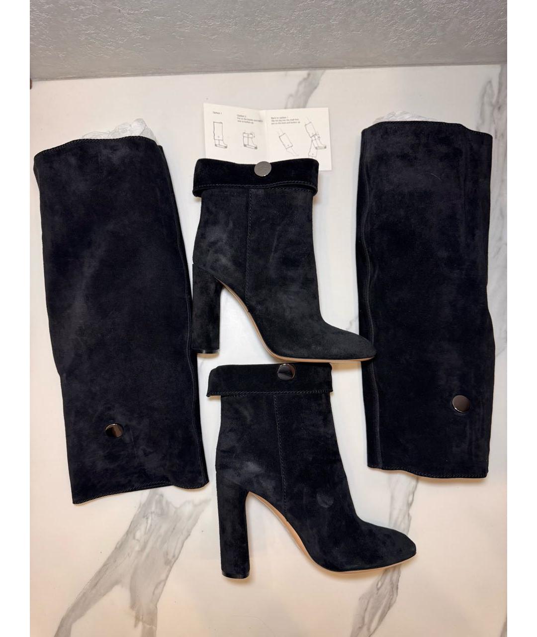 CASADEI Черные замшевые сапоги, фото 6