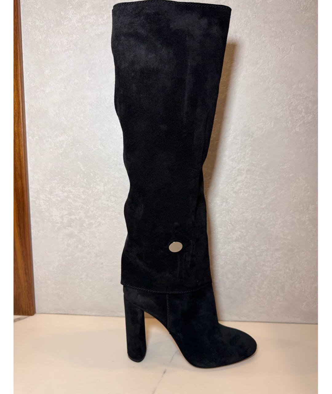 CASADEI Черные замшевые сапоги, фото 3