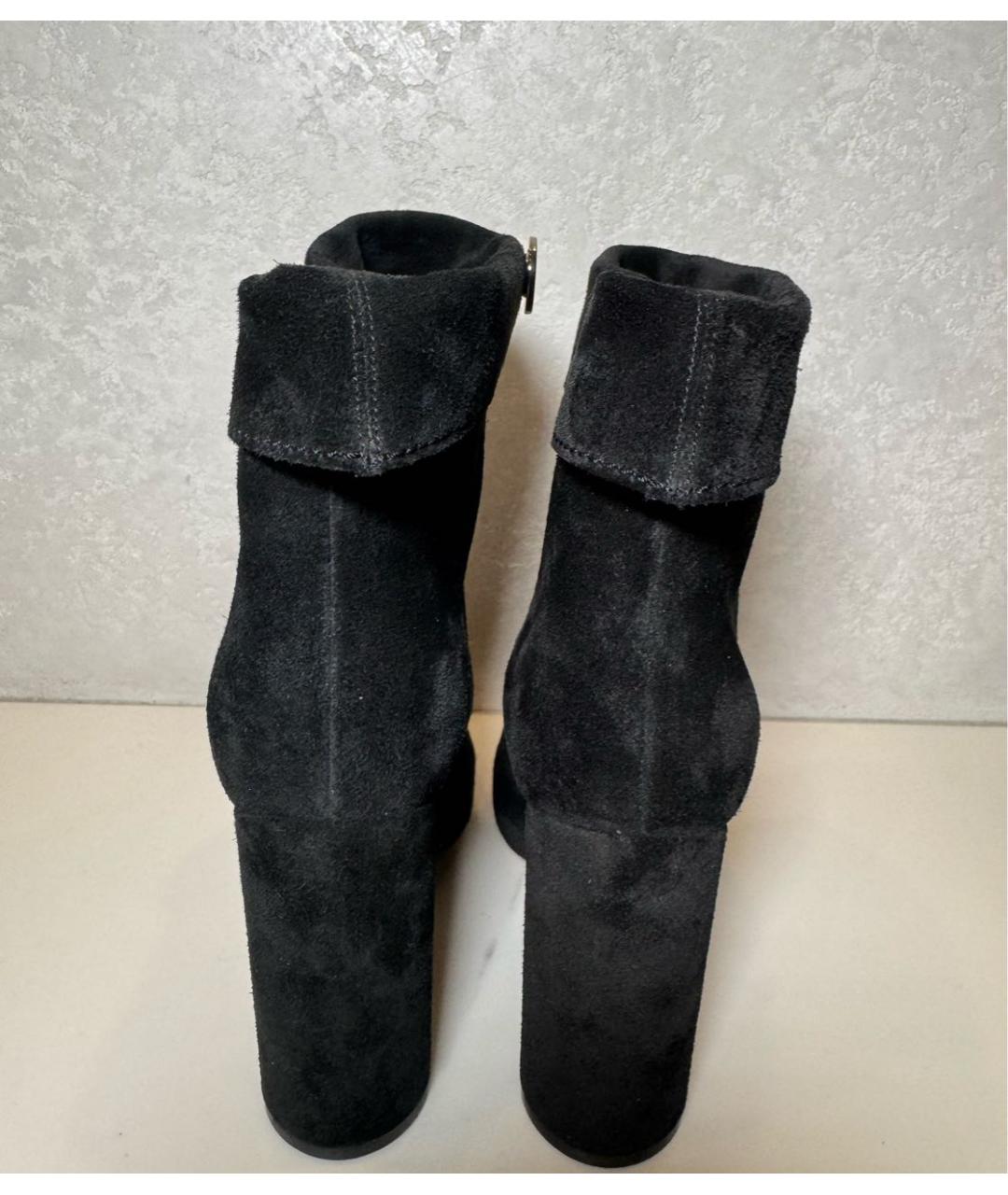 CASADEI Черные замшевые сапоги, фото 4
