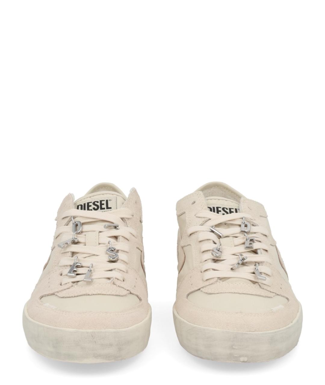 DIESEL Бежевые текстильные кеды, фото 3