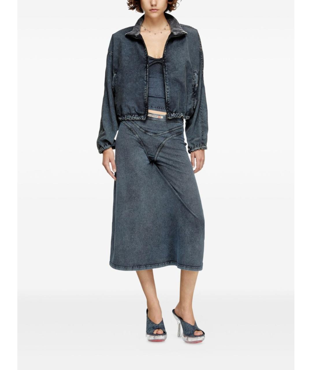 DIESEL Серая полиамидовая куртка, фото 6