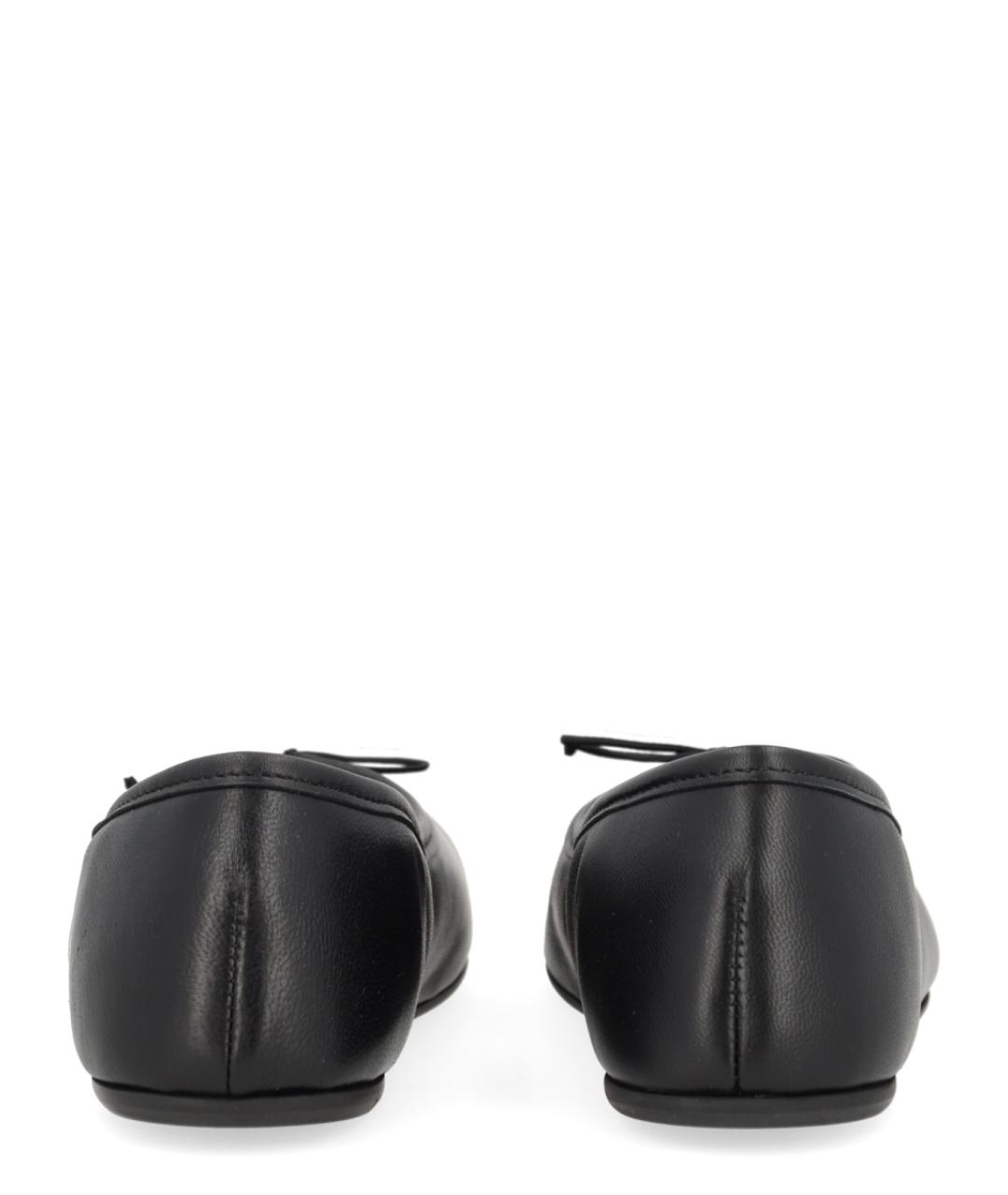 VIVIENNE WESTWOOD Черные кожаные балетки, фото 4