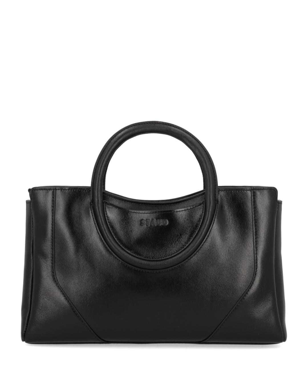 STAUD Черная кожаная сумка через плечо, фото 1