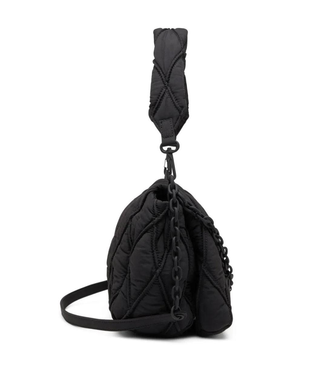 DIESEL Черная синтетическая сумка через плечо, фото 4