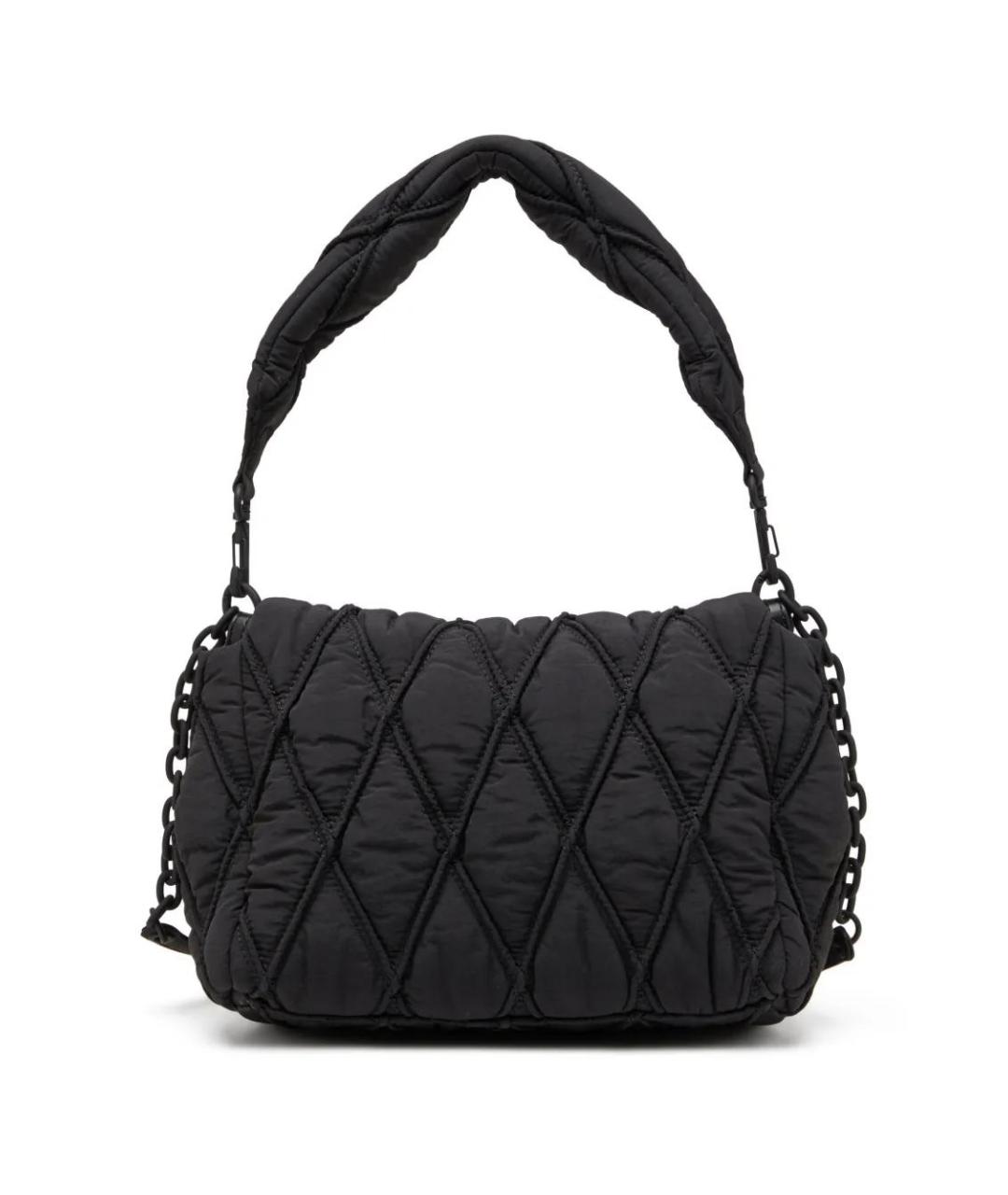 DIESEL Черная синтетическая сумка через плечо, фото 2