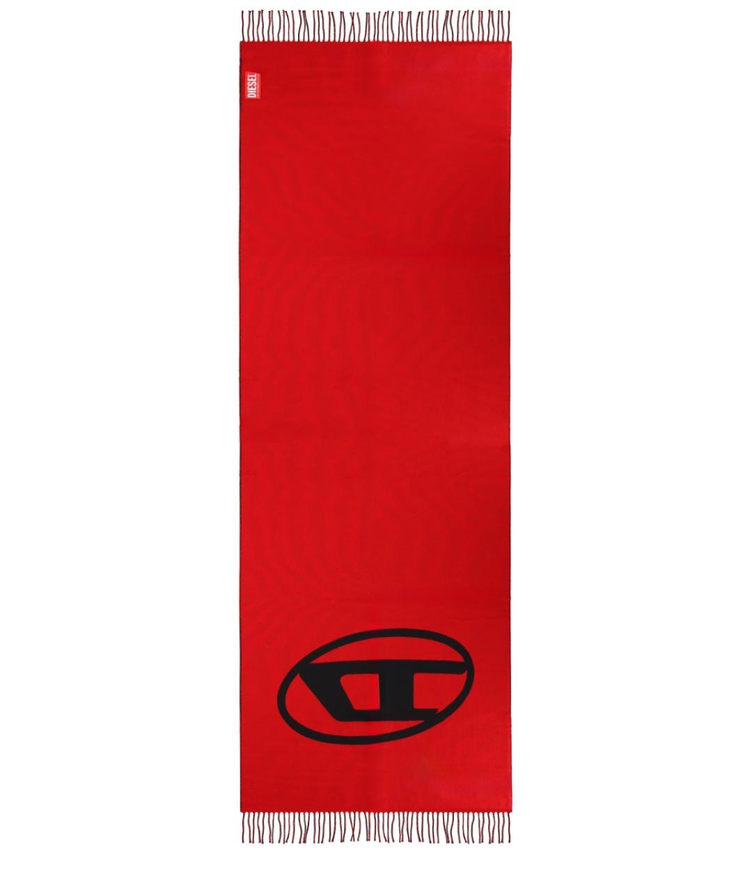 DIESEL Черный шерстяной шарф, фото 3