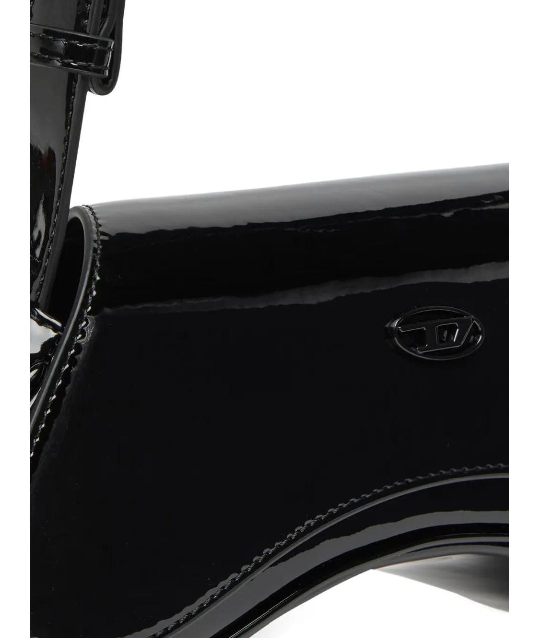 DIESEL Черная сумка через плечо из искусственной кожи, фото 5