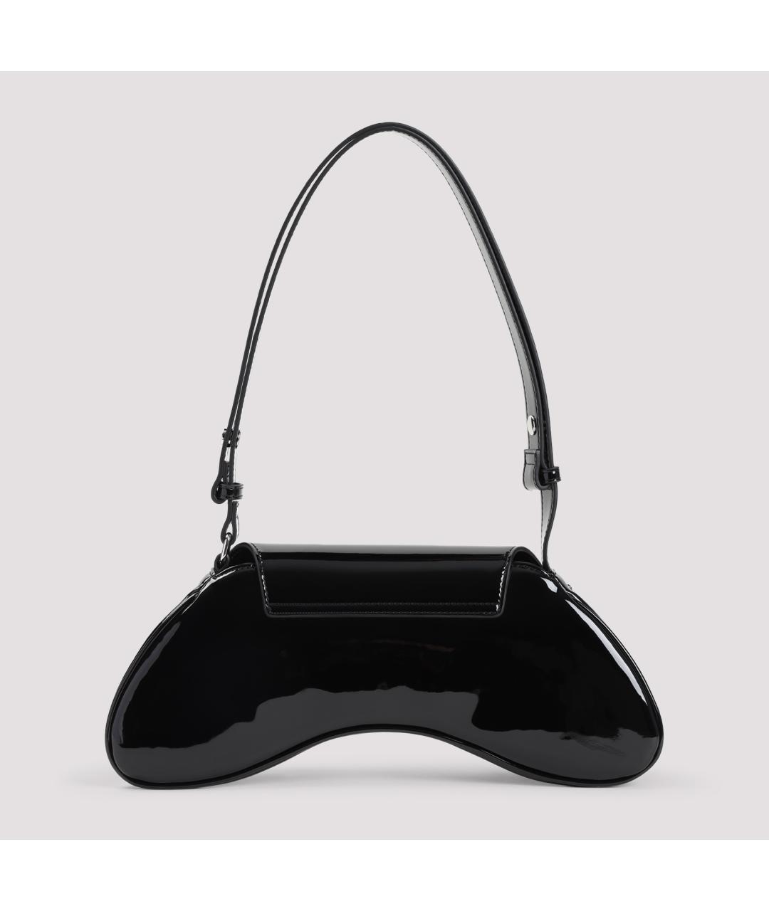 DIESEL Черная сумка через плечо из искусственной кожи, фото 3