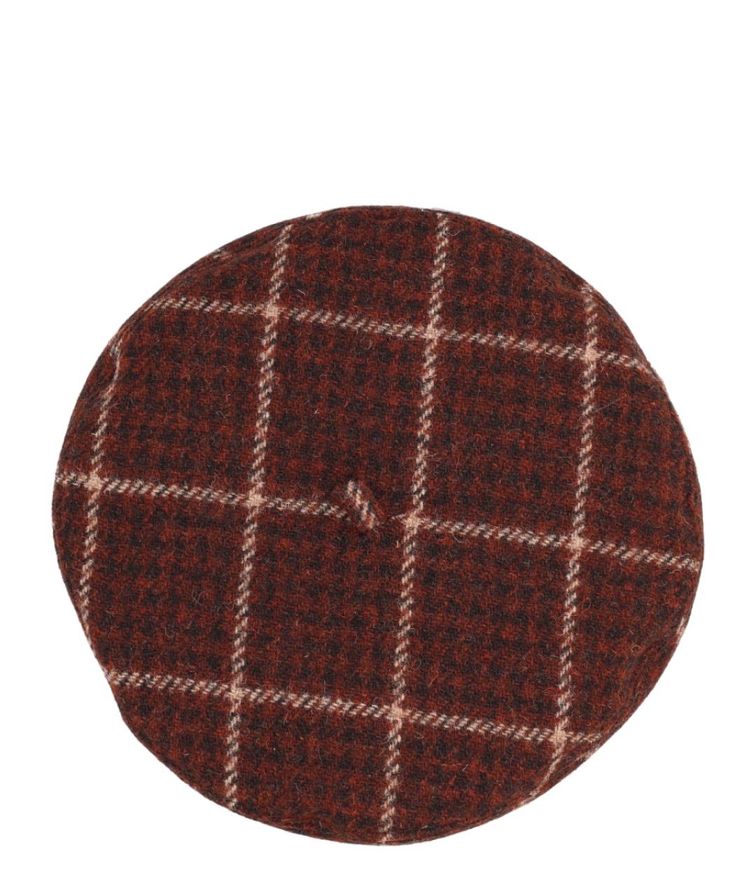 VIVIENNE WESTWOOD Коричневая шерстяная кепка, фото 3