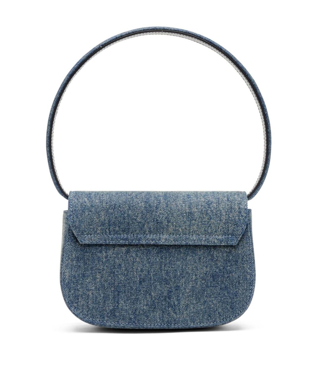 DIESEL Синяя хлопковая сумка с короткими ручками, фото 3