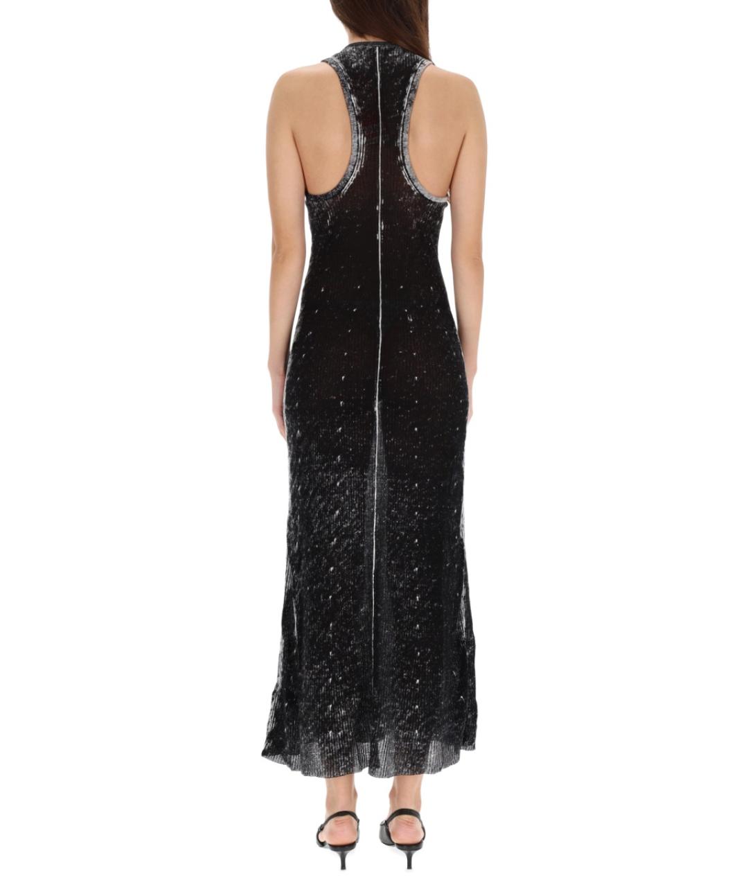 DIESEL Черное льняное повседневное платье, фото 4