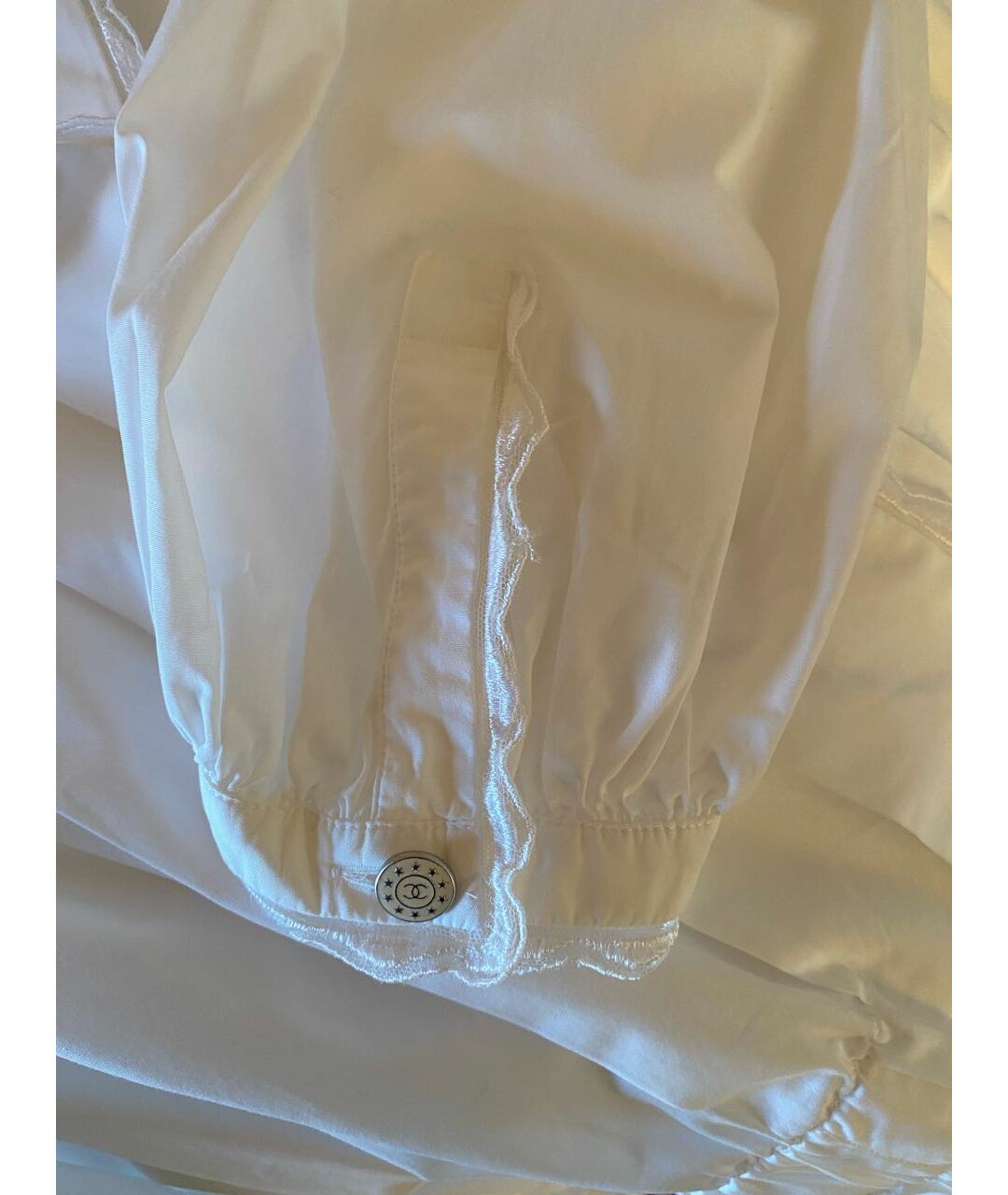 CHANEL PRE-OWNED Белая хлопковая рубашка, фото 5