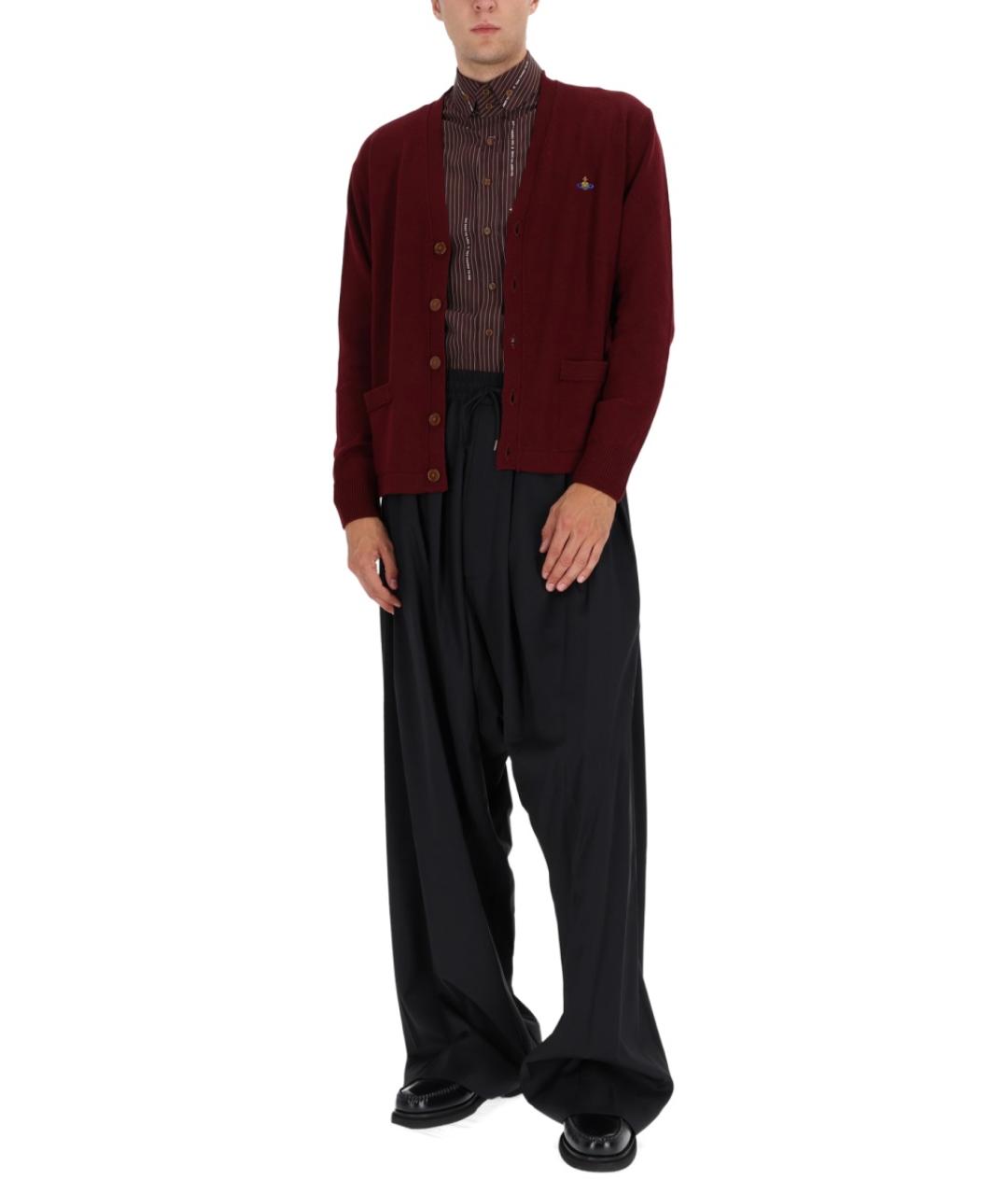 VIVIENNE WESTWOOD Бордовый шерстяной кардиган, фото 3