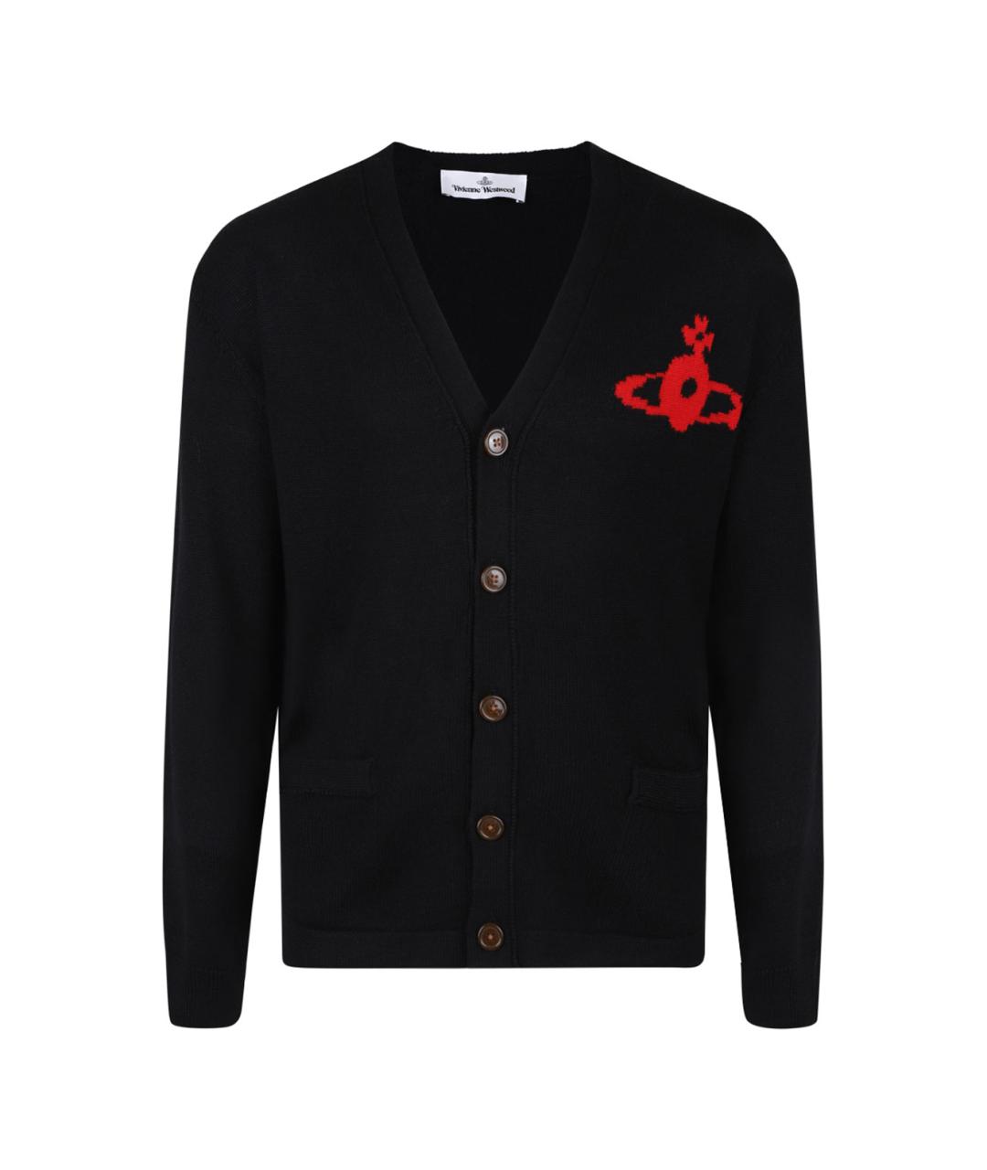 VIVIENNE WESTWOOD Черный шерстяной кардиган, фото 1