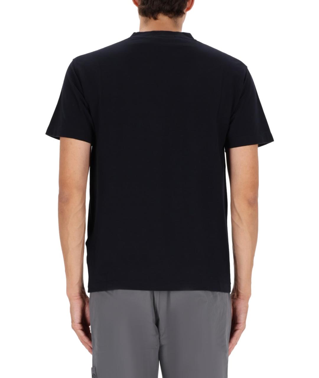 STONE ISLAND Синяя хлопковая футболка, фото 3