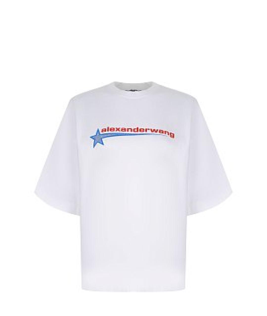 ALEXANDER WANG Белая хлопковая футболка, фото 1