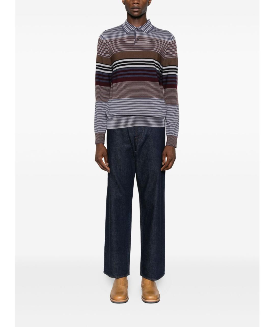 STONE ISLAND Синие хлопковые повседневные брюки, фото 4