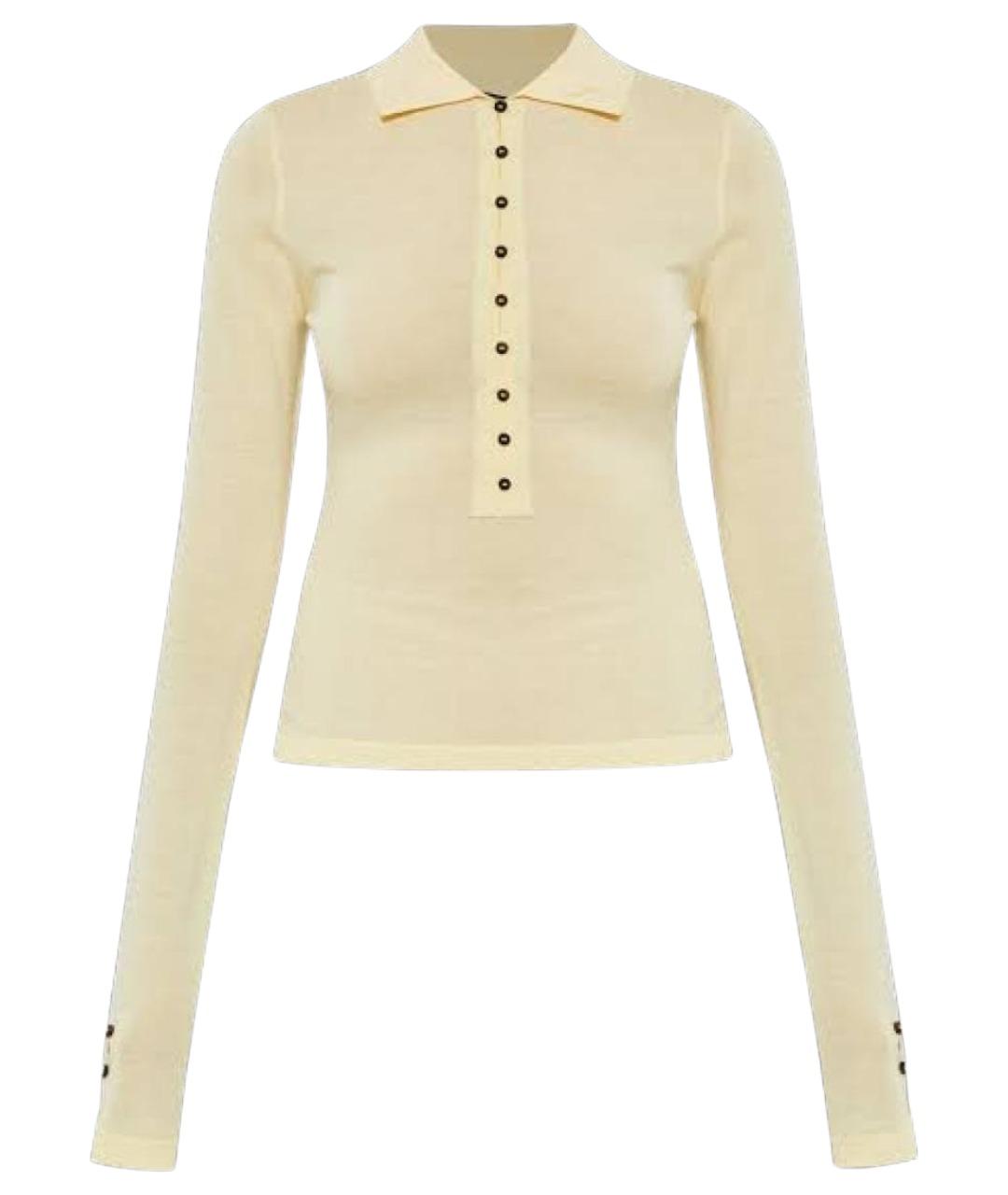 JACQUEMUS Желтая шерстяная водолазка, фото 1