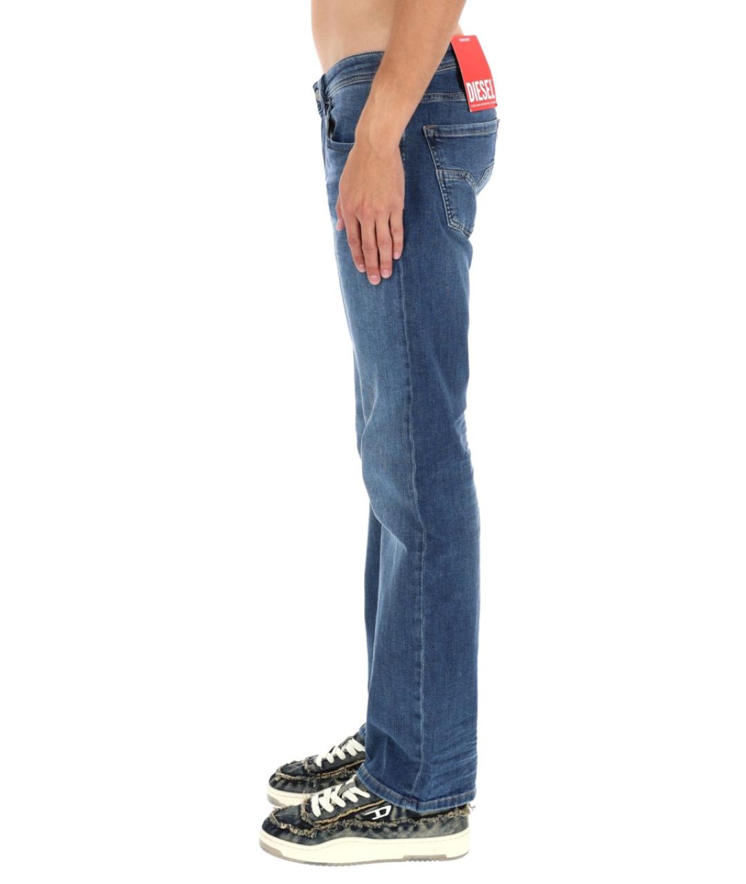 DIESEL Синие хлопковые повседневные брюки, фото 4